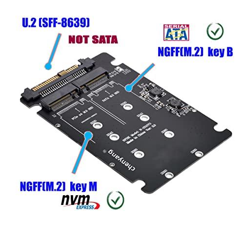 chenyang M.2 NVME/NGFF SATA SSD to U.2 SFF-8639 2イン1コンボハードドライブコンバーターアダプタ |  | 01
