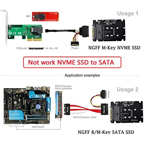chenyang M.2 NVME/NGFF SATA SSD to U.2 SFF-8639 2イン1コンボハードドライブコンバーターアダプタ |  | 04