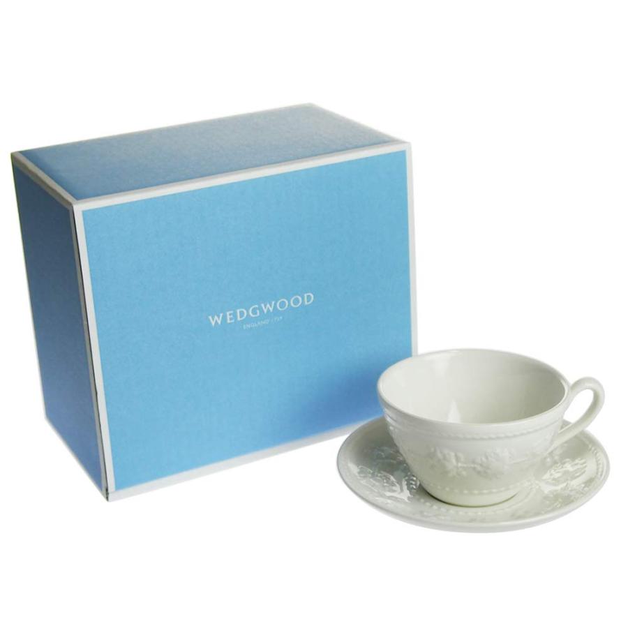 Wedgwood (ウェッジウッド) フェスティビティ アイボリー 磁器 ティーカップ&ソーサー【並行輸入品】 | WEDGWOOD