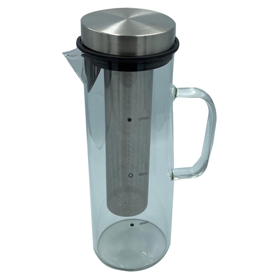 富士商 Felio コーヒーボトル 1200ml 水出しコーヒー 水出し緑茶 水出し麦茶 食洗機対応 COLD BREW コールドブリュー F2055 | 