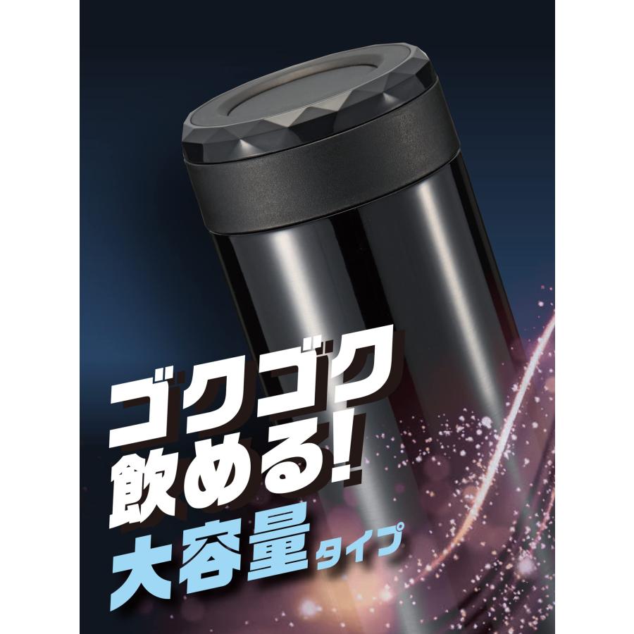 和平フレイズ 水筒 洗いやすい ステンレスマグ 600ml ブラック 保温 保冷 真空断熱ボトル フォルテック サースティ RH-1605 | 和平フレイズ | 01