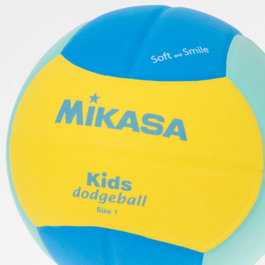 ミカサ(MIKASA) スマイル ドッジボール 1号 (幼児~小学生向け) 150ｇ 黄/青/緑 SD10-YLG 推奨内圧0.10~0.15(kgf｜soma-net｜02