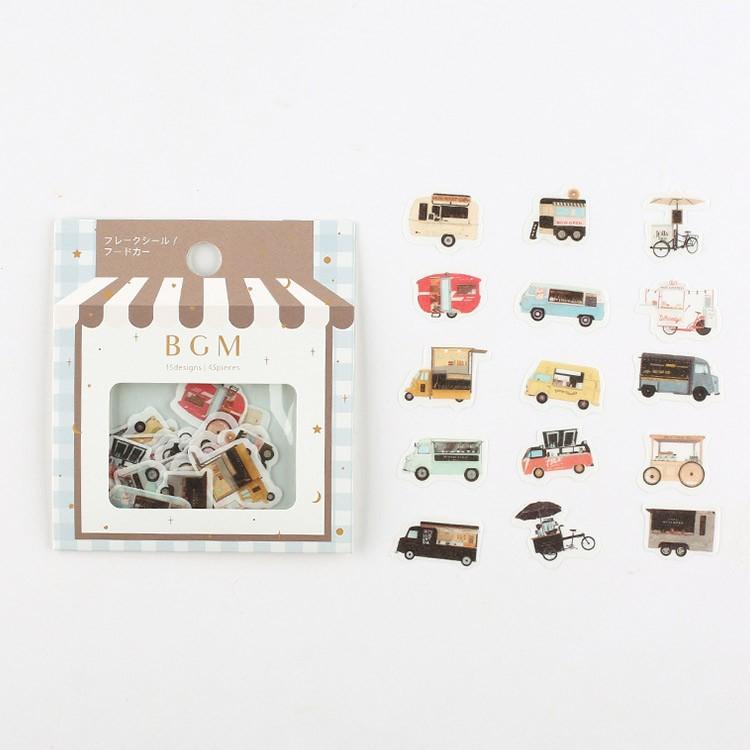 Bgm フレークシール フードカー 15種類ｘ各3枚 キッチンカー 車 水彩 Bs Ff025 ビージーエム バラシール Bs Ff2 Others Bgm Bs Ff025 Gute Gouter 通販 Yahoo ショッピング