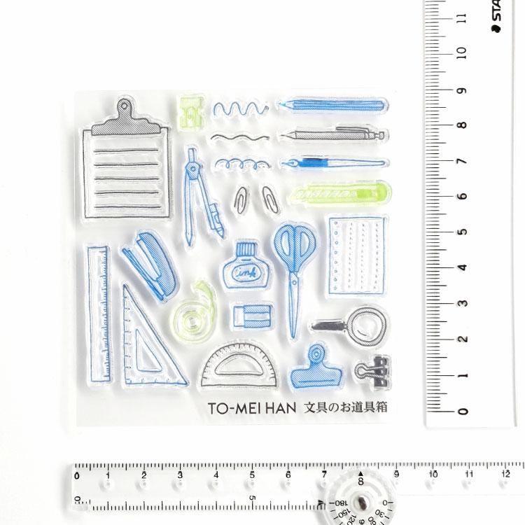 TO-MEI HAN 文具のお道具箱 MM-18 裁縫のお道具箱 MM-19 はんこ クリアスタンプ 手帳｜somania｜13