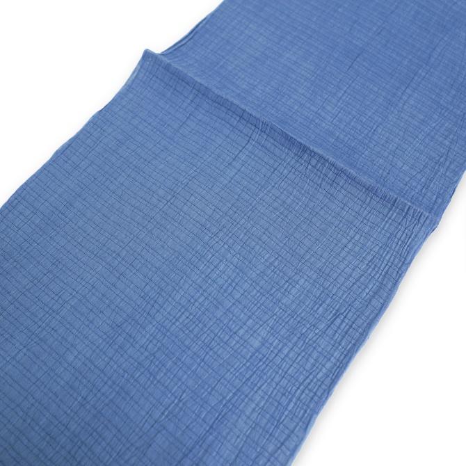 夏 小千谷縮 本麻 絽の帯揚げ 無地 変わり絽 リネン しゃれ用 夏