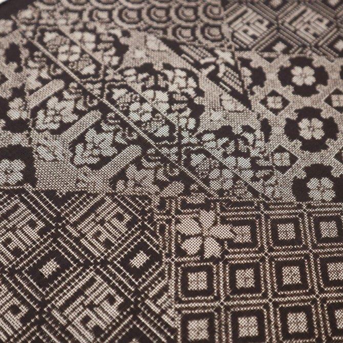 希少 本場大島紬 一元絣併用 奄美大島 泥染 ９マルキ 手織り 着物