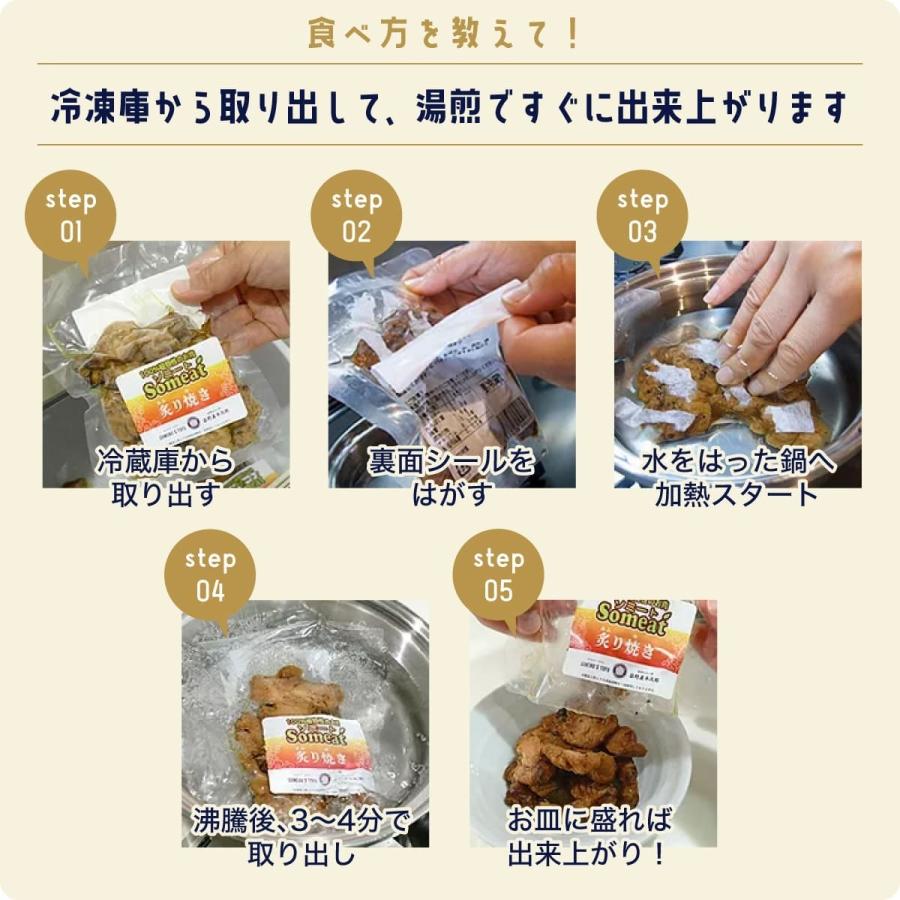 ソミート 大豆ミート しょうが焼き 100g×5パック 【クール冷凍便】 ヴィーガン ダイエット 動物性原材料不使用 高たんぱく質 染野屋 |  | 05