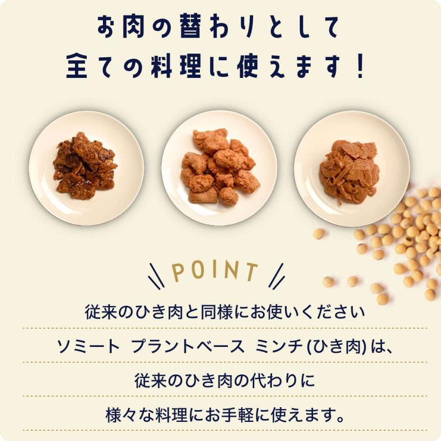 ソミート 大豆ミート プラントベースミンチ 1Kg ひき肉代用 【クール冷凍便】 ヴィーガン ダイエット 動物性原材料不使用 高たんぱく質 染野屋｜somenoya｜08