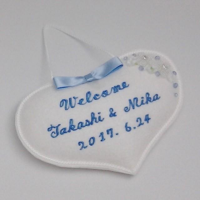 ウェディング ウェルカムドール ペンギン ウェルカムハート付き