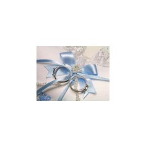 送料無料　リングピロー 完成品　イニシャル日付刺繍入り リングポシェット |  | 01