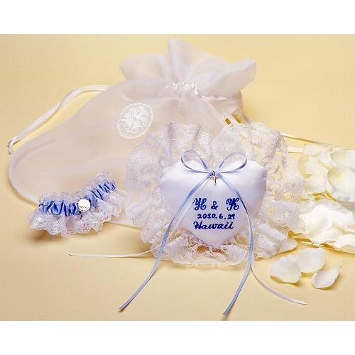 リングピロー チャペルセット 刺繍入り 送料無料 | 