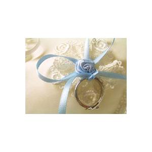 リングピロー完成品 サムシングブルー キララ 刺繍なし |  | 01