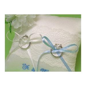 リングピロー完成品（スウィート)イニシャル刺繍入り |  | 02