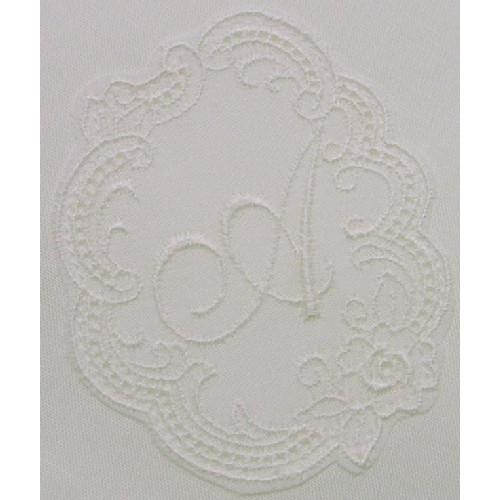 結婚式 白ハンカチ イニシャルレース付きハンカチ |  | 01