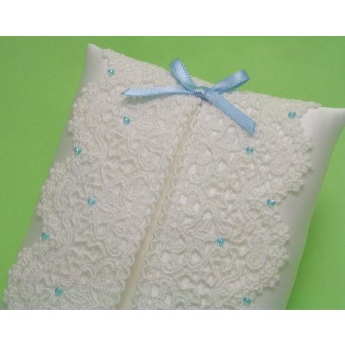 ポケットティッシュケースD ケミカルレース ブルービーズ リボン付き |  | 01