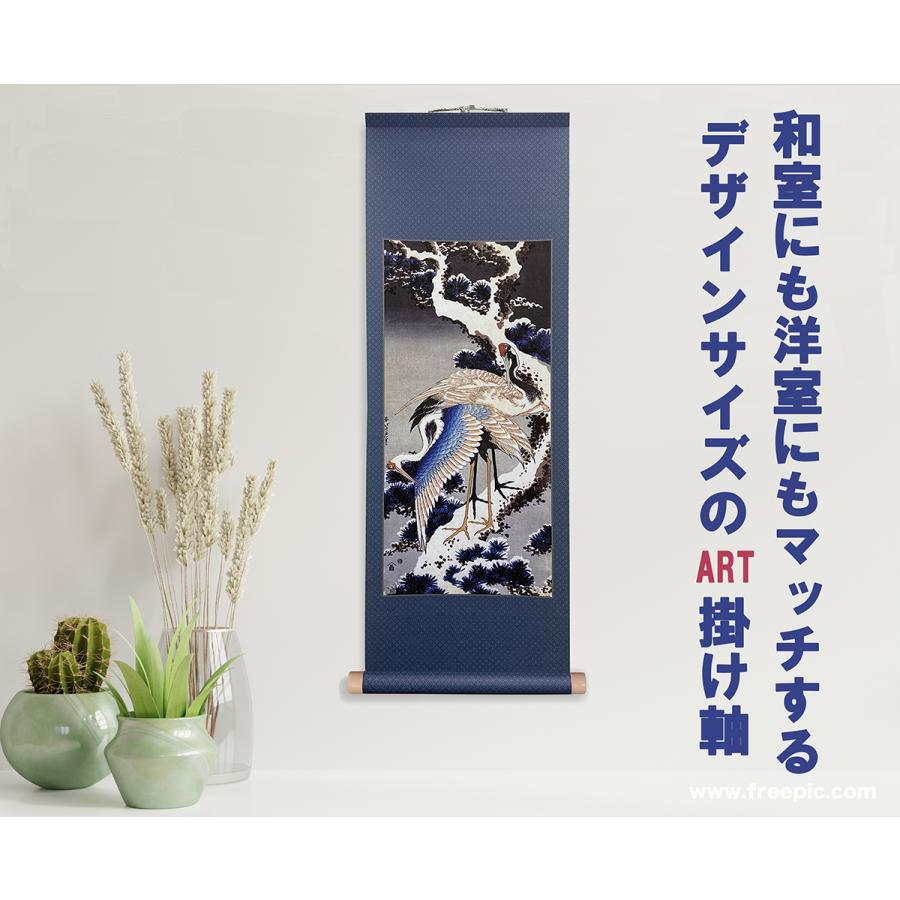 浮世絵アート作品 染め摺り師 木田俊一による浮世絵 北斎作雪松に鶴 の新解釈 Uts 染め摺りストア 通販 Yahoo ショッピング