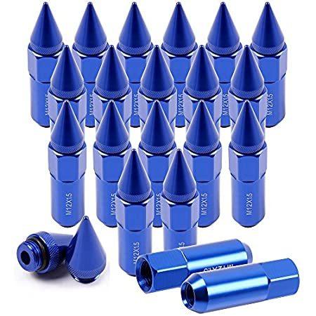 ECCPP Replacement 人気特価激安 for Wheel Lug Nuts 20PCS M12X1.5 Cap Blue Extended Spiked ランキングTOP10 並輸51