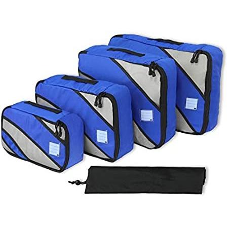 【超歓迎】 - Cube Packing Set 新品4 Travel Blue［並輸51］ Bag, Laundry with Organizers トラベルポーチ