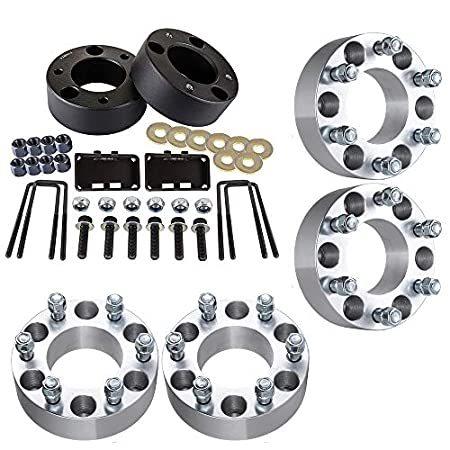 ECCPP 3quot; Front and 2quot; Rear Leveling Lift kit+ inch 2 spacers 6 定価の88％ＯＦＦ 最大85％オフ！ 並輸51 6x Wheel Lug