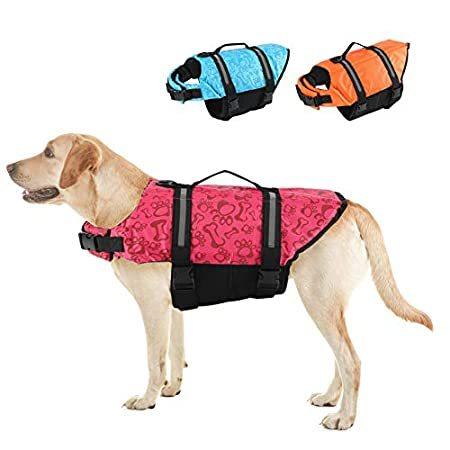 【スーパーセール】 Life Dog Adjustable Vests, Life Dog 新品・送料無料EMUST Jacket Fl［並輸51］ Dog Handle, Rescue with ライフジャケット