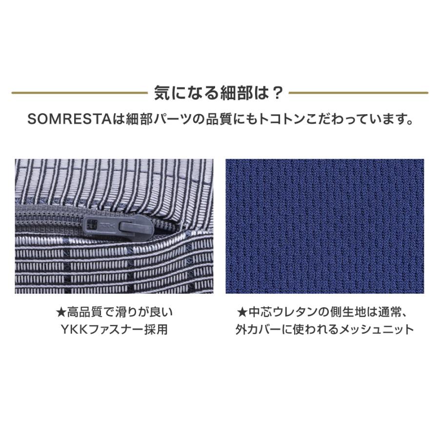 SOMRESTA ゼロギャップ 三つ折りマットレス ダブル 折りたたみ マットレス 高反発 高反発マットレス 腰痛 洗える 体圧分散 シニア 硬め 抗菌防臭 ソムレスタ_17