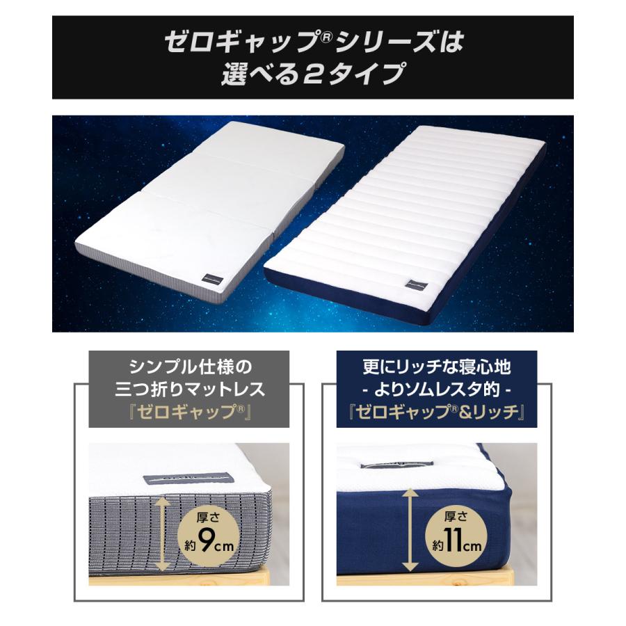 SOMRESTA（ソムレスタ） ゼロギャップ＆リッチ 三つ折りマットレス