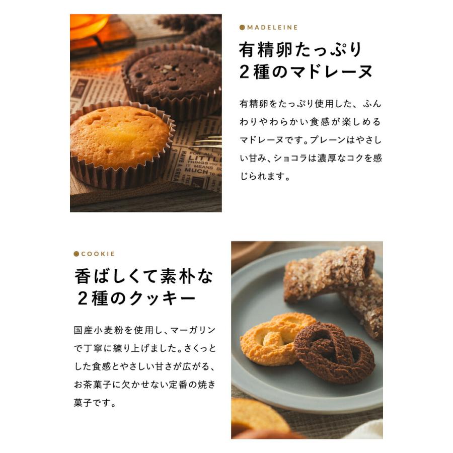 お中元 2026 code℃ コードシー プレミアムカタログギフト＆選べる アニマルドーナツ・焼き菓子セット / 森の庭焼き菓子アソート （S-BOコース） 送料無料 | code℃ | 15