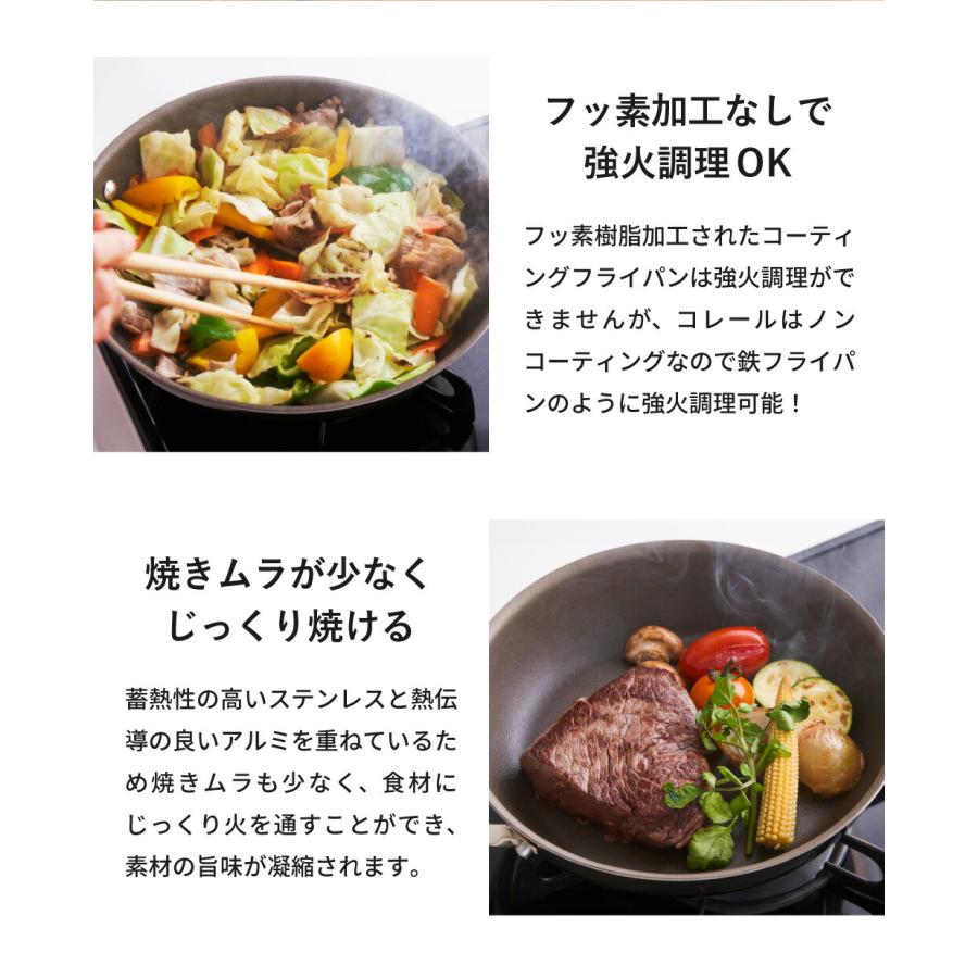 CORELLE（コレール） CORELLE IHフライパン 26cm 送料無料 / IH対応