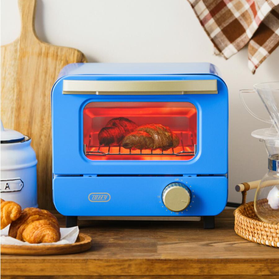 toffyオーブントースター Toffy トフィー トースターミニ K-HTS1 送料無料 / 食パン 一枚焼き