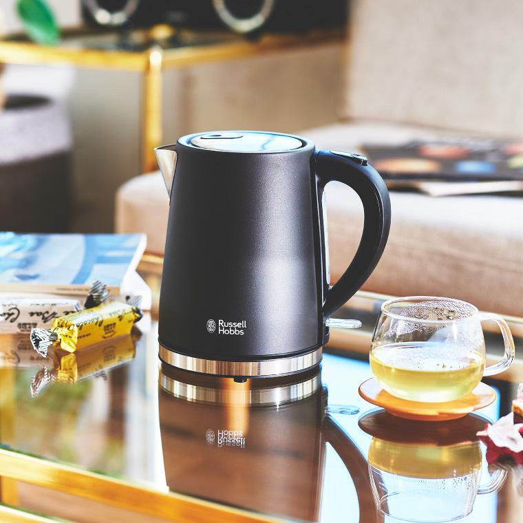 Russell Hobbs ブラック 電気ケトル　美品 お取り寄せ】Russell Hobbs (ラッセルホブス) Tケトル ブラック