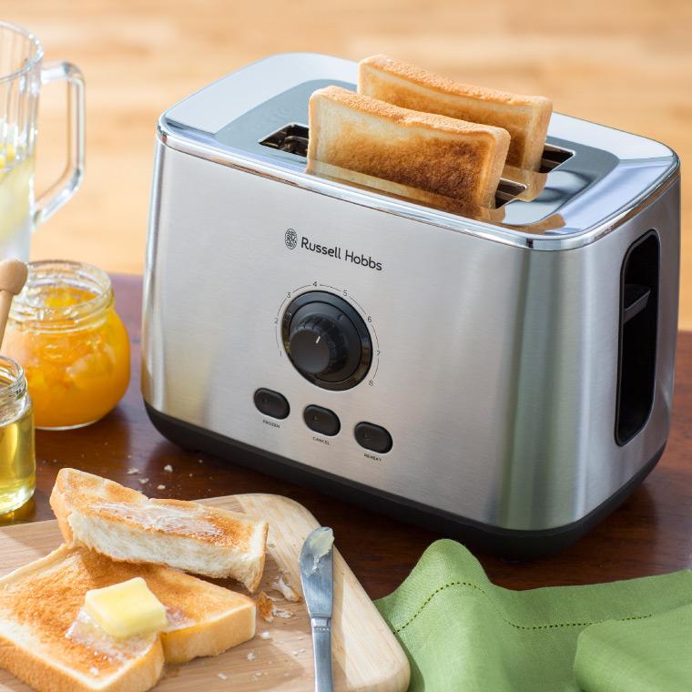 ラッセルホブス Russell Hobbs ターボトースター 7780JP 送料無料 / 食パン 2枚 ポップアップ トースター 冷凍パン 解凍 シンプル キッチン家電｜somurie｜05