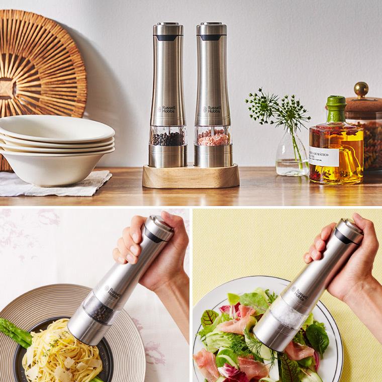 RUSSELL HOBBS（ラッセルホブス） 電動ミル ソルト＆ペッパー 2本