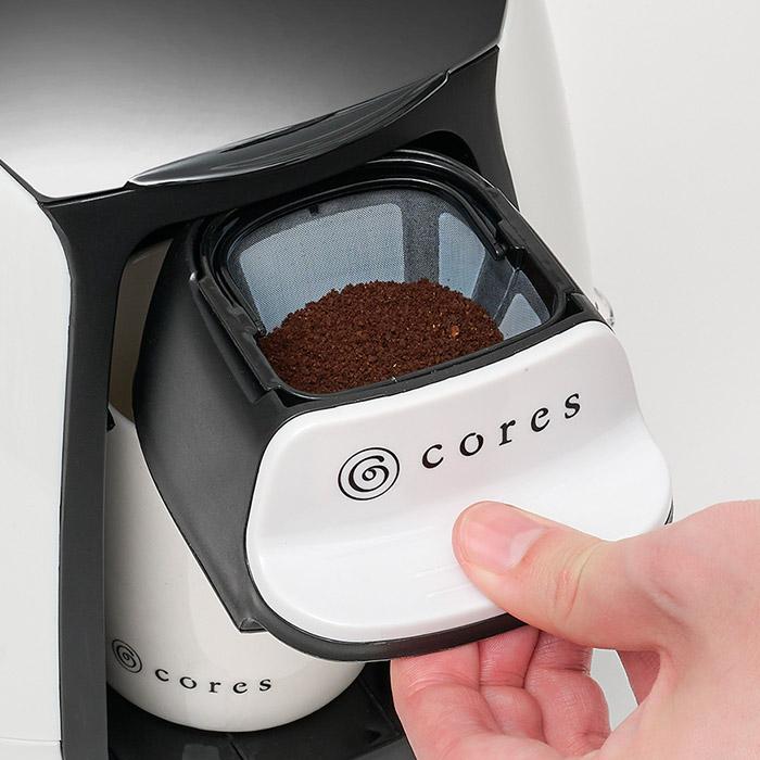 cores（コレス） コーヒーメーカー 1カップコーヒーメーカー C312WH