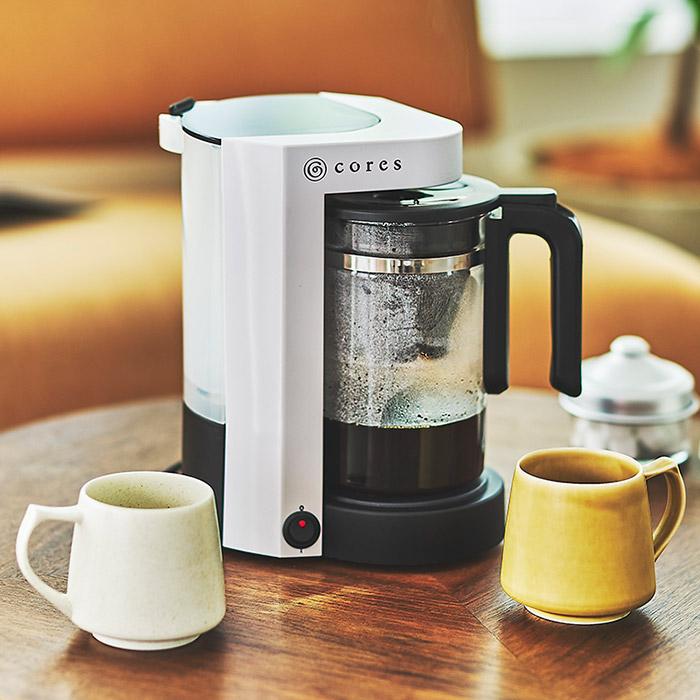 コレス5カップコーヒーメーカー新品値下げ cores（コレス） コーヒーメーカー 5カップコーヒーメーカー C302WH