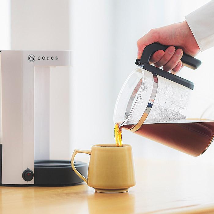 コレス5カップコーヒーメーカー新品値下げ cores（コレス） 特典付 5CUP COFFEE MAKER 5カップコーヒーメーカー