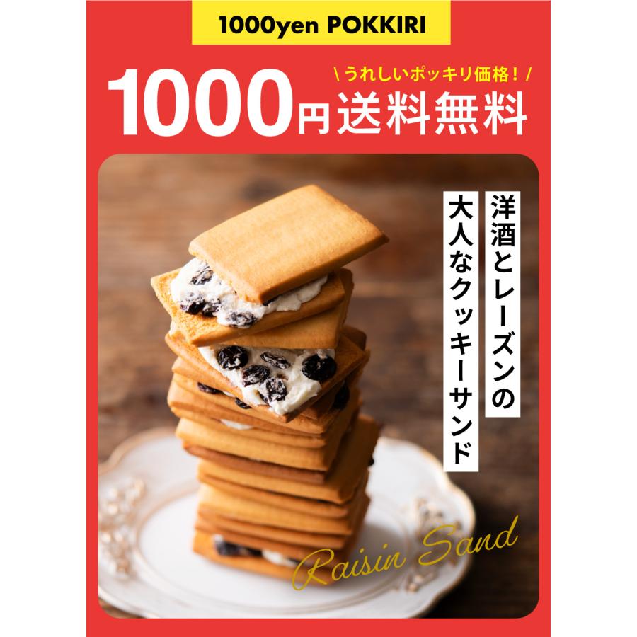 1000円ポッキリ 送料無料 お菓子 中山製菓 レーズンサンド 8個 メール