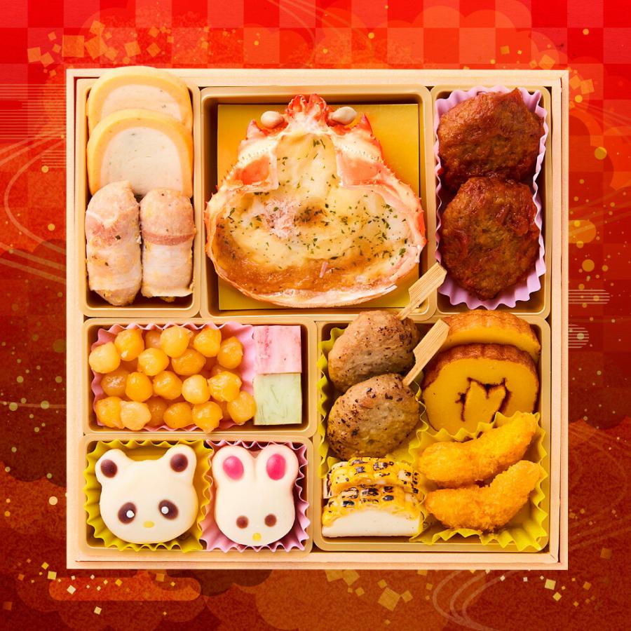 おせち 2024 送料無料 板前魂の子ども用おせち 和洋おせち 三段重 （約