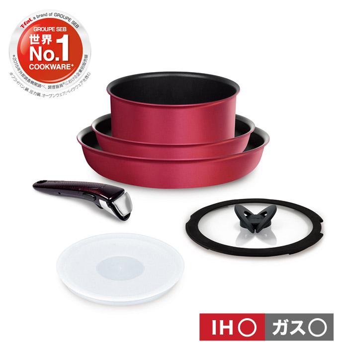 ティファール T-fal　フライパン　ソースパン IH　ih セット インジニオ・ネオ ティファール フライパン 6点セット t-fal IHルビー