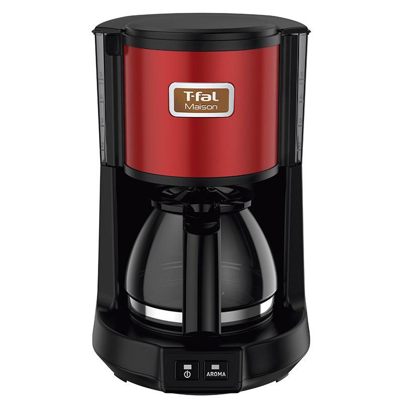 コーヒーメーカー・エスプレッソマシン falls メゾン ティファール T-fal コーヒーメーカー ワインレッド/スノー
