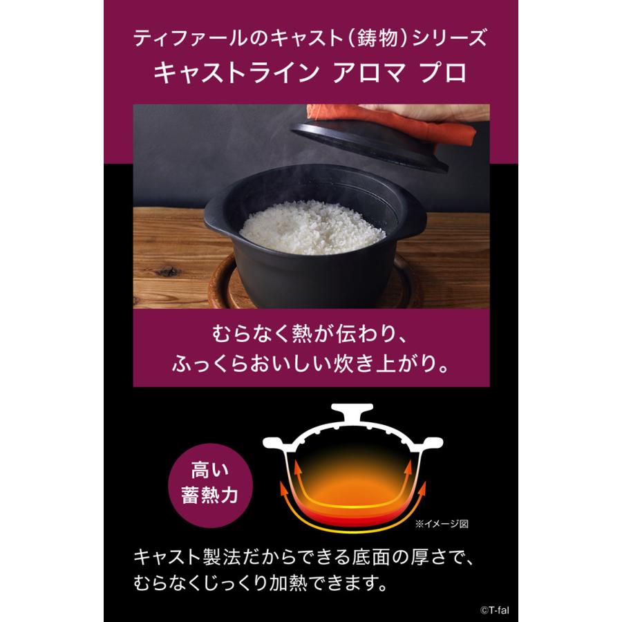 キャストライン ティファール T-fal アロマ プロ ライスポット 18cm