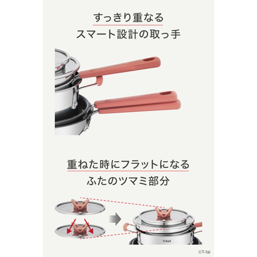 オプティスペース ティファール T-fal フライパン 両手鍋 IHステンレス