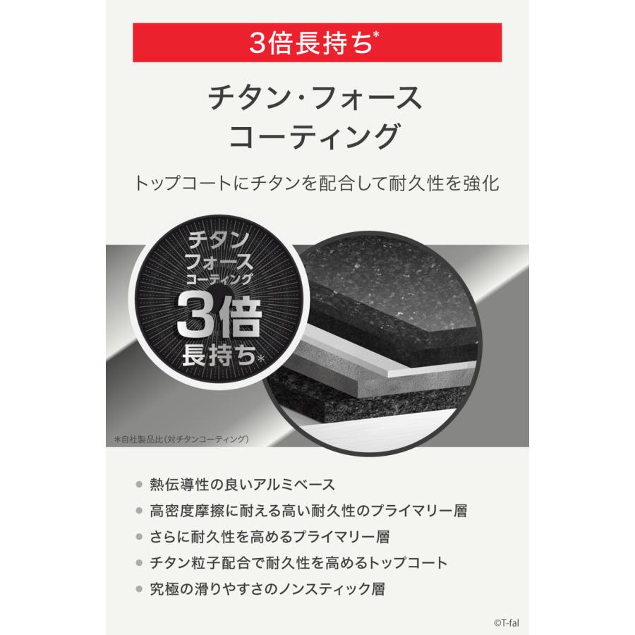 新品T-fal IHチタン・エクセレンスモカIH対応3倍長持ちバリューセット6