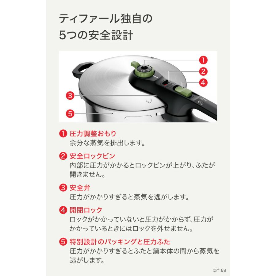 T-fal（ティファール） 圧力鍋 セキュア トレンディ 6.2L P2580704