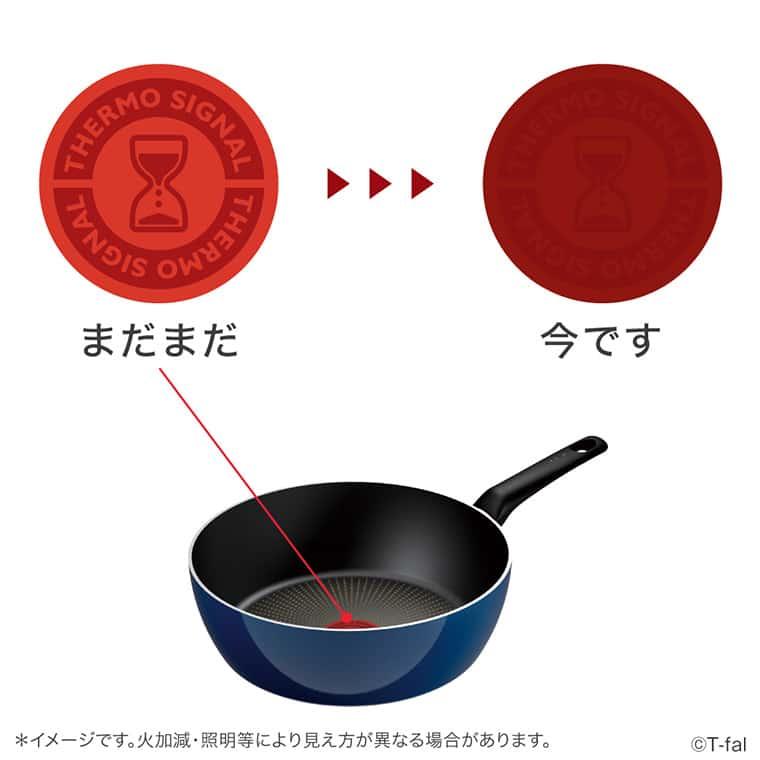 新品未使用ティファールロイヤルブルーフライパンウォックパンT-fal専用取手3点 T-fal（ティファール） ロイヤルブルー・インテンス ディープパン 22cm
