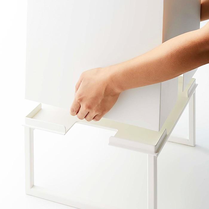 【人気完売品】tower バッグインボックススタンド 山崎実業 ホワイト 山崎実業 バッグインボックススタンド タワー ホワイト 774290 1