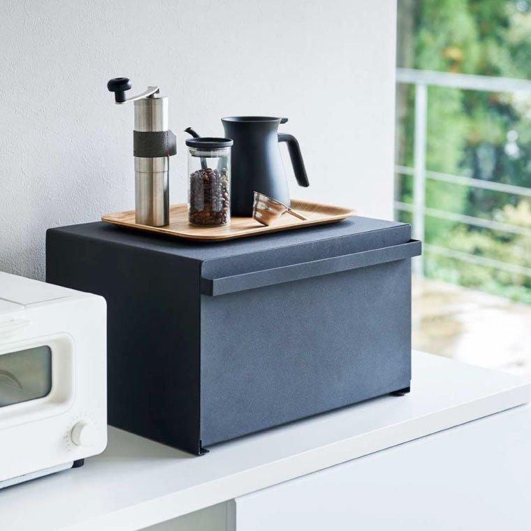 山崎実業　tower 収納ボックス ブレッドケース　ブラック tower 山崎実業 ブレッドケース タワー キッチン 公式 ホワイト