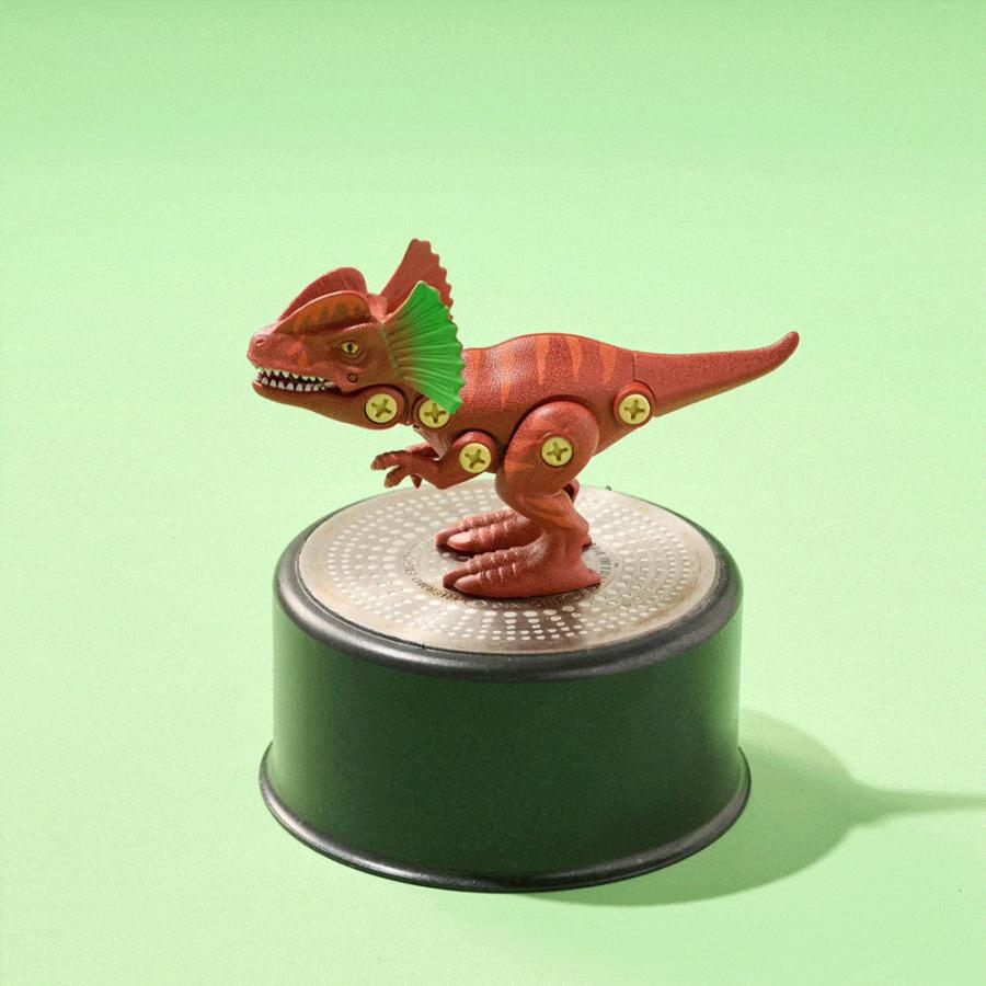 F.O.TOYBOX  DIY TOY DINOS / 恐竜 組み立て 知育 玩具 おもちゃ 男の子のおもちゃ スティラコサウルス ディロフォサウルス ティラノサウルス トリケラトプス｜somurie｜17