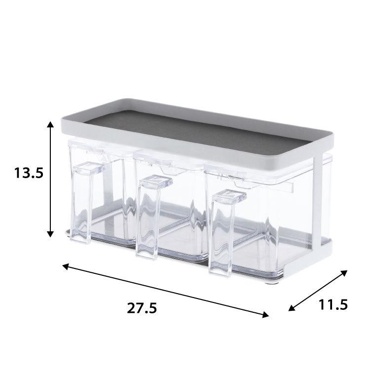tower 山崎実業 調味料ストッカー＆ラック 3個セット タワー キッチン