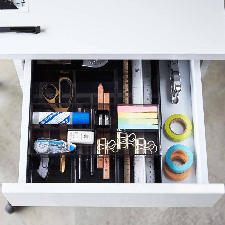 伸縮 スライド デスクトレー タワー 山崎実業 Tower ホワイト ブラック 3441 3442 引き出し 整理整頓 収納トレー 2段 オフィス 机 デスク整理 Ymj ソムリエ ギフト Yahoo ショッピング店 通販 Yahoo ショッピング