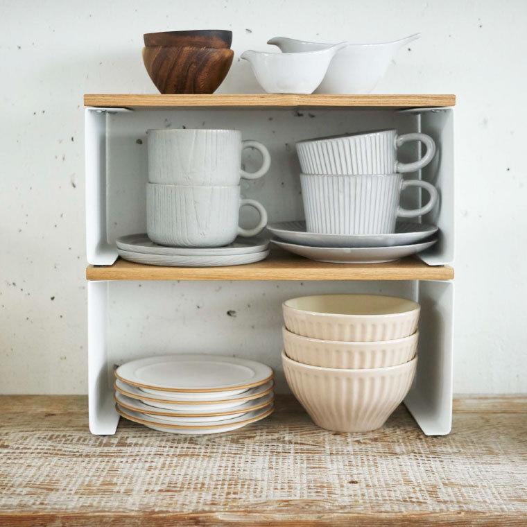 山崎実業 toscaコの字ラック トスカ キッチン 公式 ホワイト キッチンラック 調味料 台所収納 スパイスラック ディッシュラック 棚 送料無料 | tosca（山崎実業） | 03